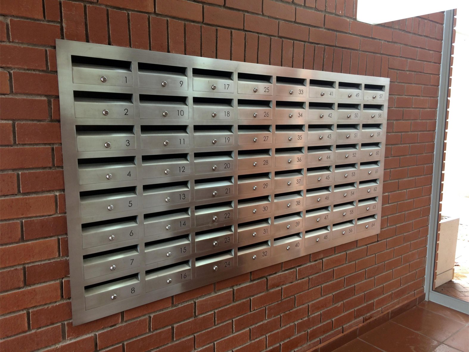 Stainless Steel Bulk Letterbox Unit 3