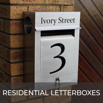 Stainless Steel Residential Letterboxes