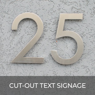 Stainless Steel Cut-out Text Signage