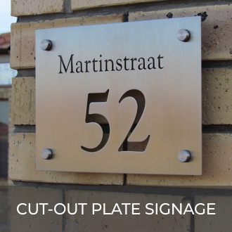 Stainless Steel Cut-out Plate Signage